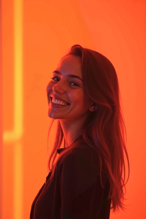 欧美灿烂微笑美女写真摄影图片